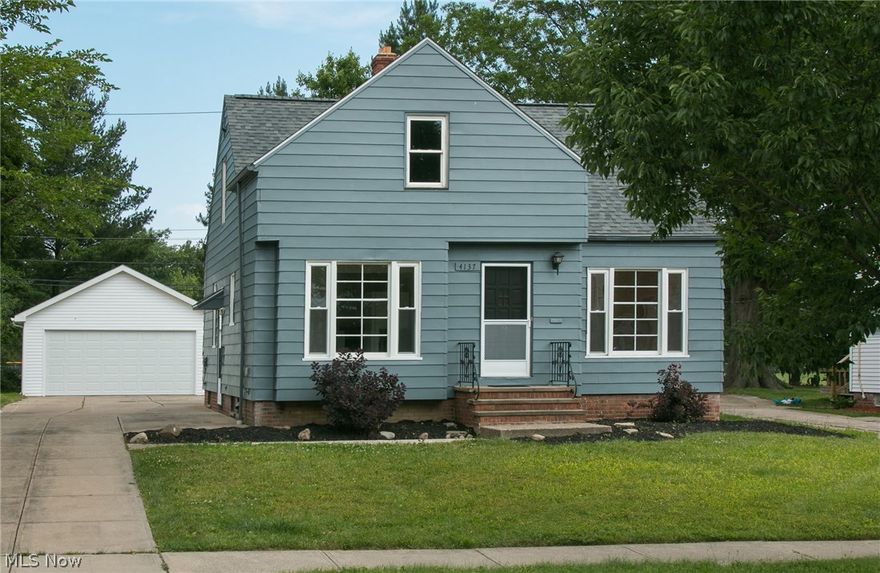 Beautifully renovated home that offers a lot of space. Large living room with hardwood floors and tons of natural light. Eat in kitchen. 3 beds and 1 full bath and 1 half bath all on main floor. Head upstairs to the second large master bedroom with full bath attached, that could also be used as a flexible space for a playroom, office space, or rec area. Brand new 2 car garage. This home backs up to Bexley Park, and offers a convenient location just minutes to University Circle! Easy to see, schedule your private tour today!