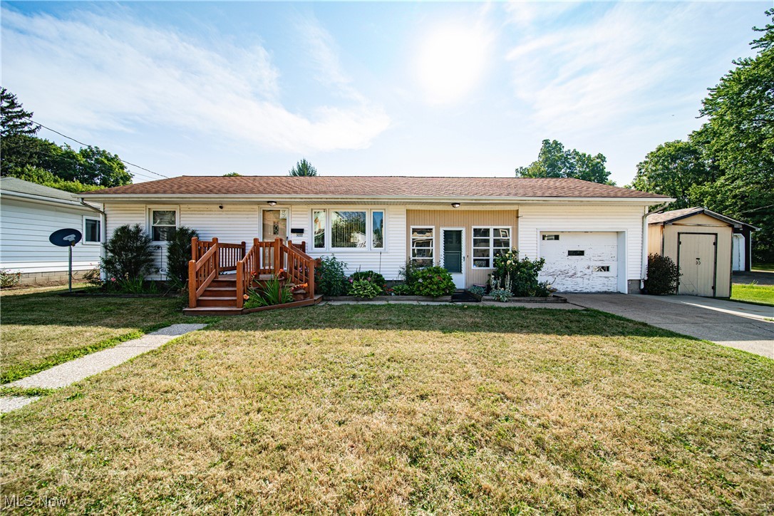 This meticulously maintained 2-bedroom, 1-bath ranch is a fantastic opportunity for those seeking comfort, simplicity, and room to grow-all at an affordable price. The home offers a bright and inviting layout, featuring well-cared-for living spaces and ramp access from the garage for added convenience. The initial entryway alone will bring feelings of peace and serenity. Escape to the private backyard with covered porch area for enjoying those summer/fall evening meals and coffee talks.
The full, unfinished basement includes a shower and offers excellent potential for additional living space, whether you envision a family room, guest suite, or hobby area, the possibilities are yours to explore.
Located in a peaceful neighborhood, this home is ideal for first-time buyers, downsizers, or anyone looking to invest in a manageable property with solid value. Don't miss this opportunity to own a home that's been lovingly maintained and ready for your personal touch!