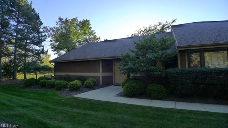 One floor ranch style living in Beachwood at Baywood Estates. This inviting & spacious condo is flooded with natural light and offers 2 bedrooms and 2 full bathrooms with incredibly large rooms, big walk-in closets &  vaulted ceilings . Pride of ownership throughout - you will enjoy the convenient location coupled with the privacy that's offered with your own tranquil & private back patio off the Living Room.  Large eat-in Kitchen with newer refrigerator.  Main floor laundry room has washer and dryer and there's an over-sized 2.5 car attached garage.  Living Room has cathedral ceilings and interior of the condo is neutrally decorated with light carpeting & ceramic tile floors. Newer roof installed. Close to I-271, Harvard Park, Eaton Collection, Beachwood Mall & many other shops and restaurants. Low maintenance living with landscaping, snow plow and outside home maintenance covered by the Association -  this is a fabulous opportunity for someone who wants spacious & convenient one floo