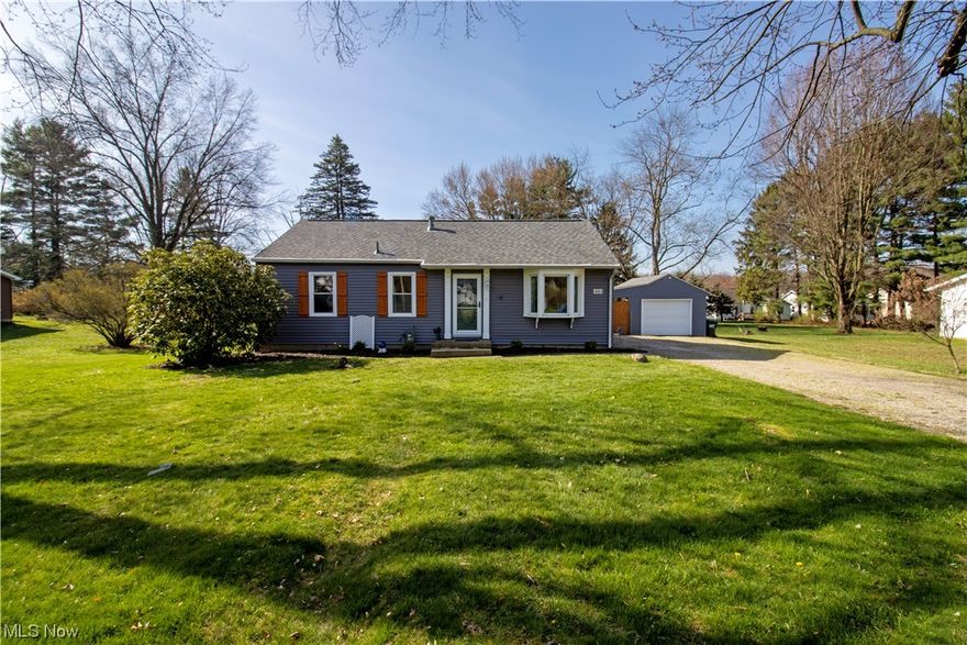 Welcome to this lovely, well-maintained home, situated on Wooster's north end. Enjoy the spacious kitchen, with new microwave, sink and countertops.  There is plenty of sleeping room, with 2-3 bedrooms and a place to relax and entertain with a patio and an oversized, newly fenced in yard, with more yard space behind, to use as you please. Updates include newly carpeted bedrooms, hot water tank, indoor light fixtures, exterior paint and exterior wooden shutters.  Previous updates included roof, furnace and A/C.  Basement is plumbed for a 2nd bath.  Nothing left to do here, but move in and ENJOY!