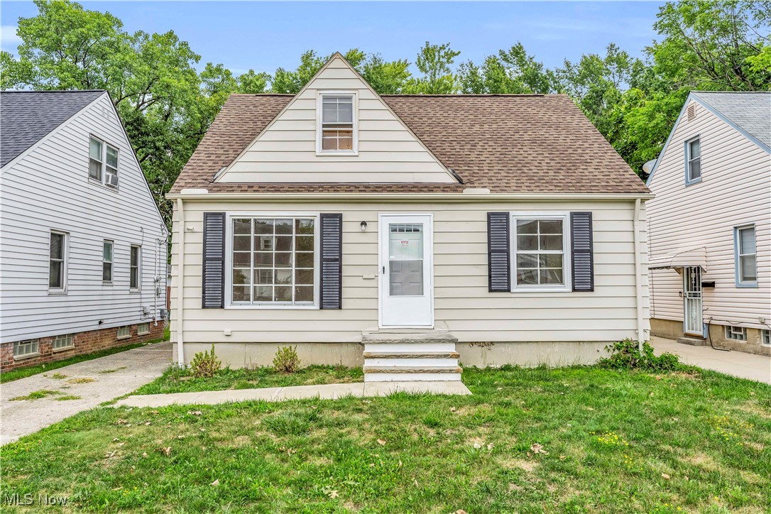Whether you are looking for your first starter home or wanting to build your rental portfolio, this cape-cod style home has so much to offer! You are welcomed up the paved walkway where you will make your way into the living room! The living room features gorgeous hardwood floors and large picture windows allowing for tons of natural light! Continue through to the kitchen! The kitchen shows off vinyl plank flooring and stainless-steel fridge and stove! Down the hall you will find 2 bedrooms! Both bedrooms feature beautiful hardwood floors, closet space and multiple windows allowing for natural light to flow through! The full bathroom is located on the first floor as well featuring a tub/shower combination! Upstairs you will find an incredibly spacious 3rd bedroom! This bedroom features carpeting, vaulted ceilings and plenty of closet space! The full basement offers a separate laundry area and has tons of space for storage! Outside you will find a concrete patio in the fenced-in backyard along with a detached 1-car garage! With easy highway access, this is near food, shopping and public transit! Don't miss out on this amazing opportunity! Schedule a showing to see it for yourself!