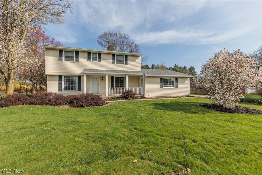 Welcome home to your 4 bedroom 2 1/2 colonial on a quiet cul-de-sac street sitting on almost a 1/2 acre in Brecksville.  Classic floor plan with the formal living room to the left featuring built-in bookshelves and cabinets, crown moulding and hardwood floors.  To the right is the formal dining room with the same hardwood floors and crown moulding.  Continue back to the kitchen featuring cherry stained cabinets and newer stainless steel appliances.  The kitchen flows to an eating area with a sliding door outside and continue to the vaulted family room with gas fireplace and detailed crown moulding.  Off the family room is a 240 sqft three season room adding to the livable space on the 1st floor.  Upstairs are all 4 bedrooms with original hardwood floors, including the master with its own private bathroom.  The basement offers plenty of storage, a finished area along with the laundry area.  Enjoy peaceful evenings on the large wood deck overlooking the beautiful backyard.  Updates include new roof, furnace and A/C and newer windows.  AT&T fiber optic internet is available at the street.  Call for your private showing today.