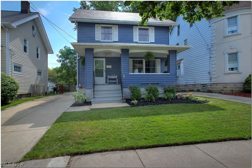 Welcome to this beautiful ,updated, move-in ready 3 bedroom, 1 bath with finished attic, 1400 sq. ft home ,with fenced in yard and front porch. Home is perfect for anyone looking just move in and enjoy this western Lakewood home.
This home features: new kitchen 2018 with quartz counter tops, stainless appliances, new cabinets and breakfast bar. All recent wood like flooring throughout the first floor, and second floor. All vinyl replacement windows on 1st and 2nd floor. Glass block windows in basement. Exterior off house was painted in 2017 . Finished attic 2019. Total house humidifier 2019. Classic old world charm with crown moldings in living room and dinning room with built in bookcase and bench.
Great fenced in backyard and deck with fire pit.