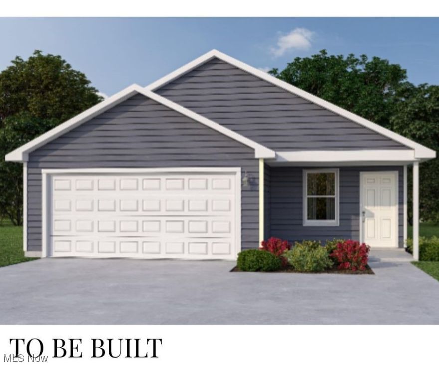 Introducing the 1120 Floor Plan – a thoughtfully designed brand new construction home offering 3 spacious bedrooms, 2 full bathrooms, and a 2-car garage, all within 1,120 square feet of smart, efficient living space.

Set on a generous 70x100 lot just minutes from beautiful Lake Erie, this home provides the perfect blend of comfort, style, and location.

Enjoy cooking and entertaining in a large kitchen featuring a center island, solid wood cabinets, and granite countertops – all customizable to your taste. Since this home is yet to be built, you'll have the exciting opportunity to choose your own colors and finishes to truly make it your own.

Don’t miss this chance to build a beautiful home near one of the Great Lakes — ideal as a year-round residence, vacation getaway, or investment property!