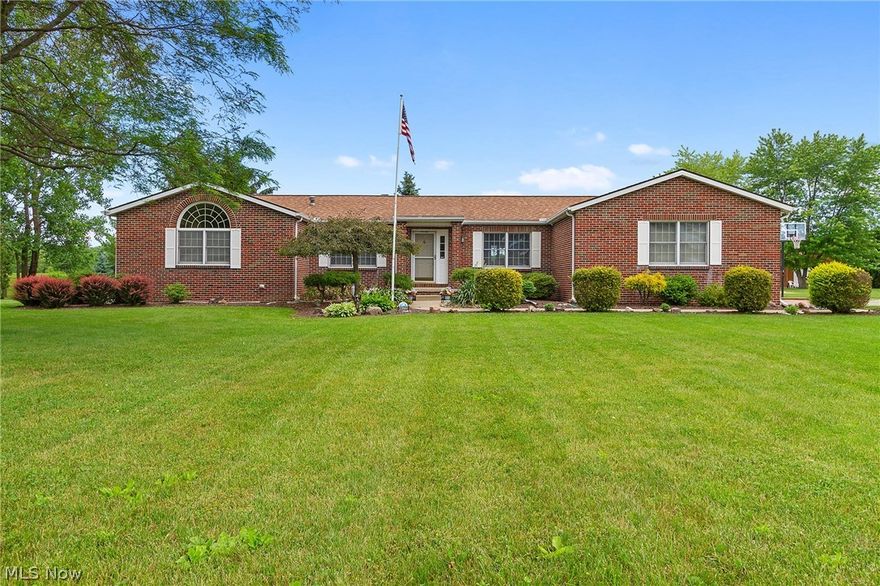 You'll be inspired by this beautifully maintained over 2400 sq ft ranch home that has been
well cared for by the current owners. The home sits on 4 acres with a deck and 4 season’s
sunroom to spend time with family and friends. The moment you step into the well cared for
home, the living rm., dining rm., and family rm. offer an open floor plan with a beautiful
wood burning fireplace located in the family rm. The spacious kitchen offers ample cabinet
space with oak cabinets and plenty of counter space to prepare your meals
(dishwasher/range/refrigerator included). The large laundry area is steps from the kitchen
with a pocket door to separate the 2 rooms. All three bedrooms offer extra large closets for
additional storage. The home features 2 full baths; one centrally located by the all 3
bedrooms and a spacious master-bath. The full basement is just waiting to be finished for
the next owners. Additionally, the home features an above ground 30 Ft. pool and large
20X24 outbuilding. Selling as-is. Set up for a private showing today. The land alone will
make you fall in love!