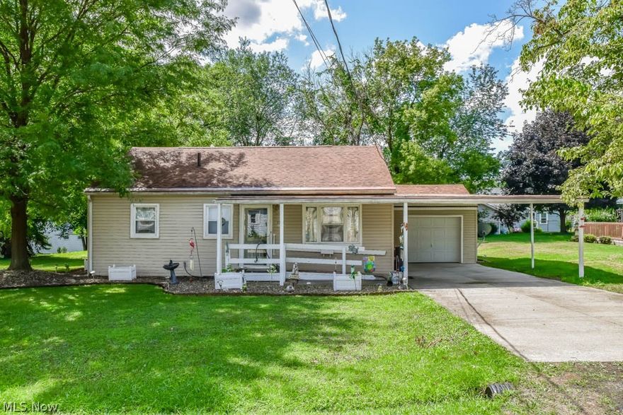 True first floor living in this 3 bedroom, 1 full bath ranch in Plain LSD! The spacious living room has hardwood flooring and is full of natural light.  Plenty of cabinet space is available in the fully applianced eat-in kitchen which opens to a relaxing sunroom with patio access. Down the hall, there are 3 bedrooms and a recently remodeled full bath with tile flooring and walk in shower. First floor laundry room with access to the 1-car attached garage plus extra covered parking, too! Updates include a newer gas furnace, gutter helmet and concrete drive. Nice, shaded backyard with a patio and rock garden as well as convenient access to restaurants and shopping. Schedule a private showing today!