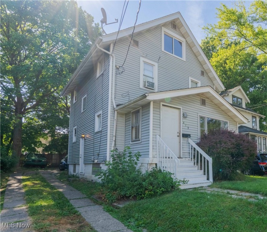 Attention Investors!! Check out this spacious 3 bedroom Colonial in the heart of Akron, just minutes from downtown. Entering the home, you'll step into a versatile enclosed front porch, then into the main living area which is decked with LVT flooring that flows seamlessly into the dining room and kitchen. There is a covered back porch right off the kitchen for your convenience as well. Upstairs you'll find 3 cozy, carpeted bedrooms and a full bath with tub /shower combination. The 3rd floor offers another versatile finished space which is currently being used as a 4th bedroom. Currently tenant occupied on a 1 year lease at $1,150/month, this home is ready for it's next owner. Don't hesitate! Schedule your showing today! Thank You!