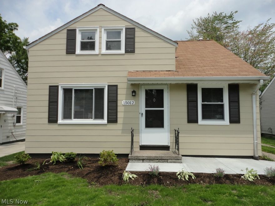 Kamms Corner neighborhood - Completely rejuvenated - transformed from a 2 bedroom 1 bath to a 3 bedroom 2 bath.  Eat in kitchen with new kitchen cabinets and glass tiled backsplash.  Refinished hardwood floors on 1st floor. New sink toilet and fixtures in 1st floor full bath.  All new fixtures and ceiling fans.  2nd floor master suite with brand new full bath- shower with white subway tile and glass tile accent, large closets, and sitting area, new carpet.  Exterior and Interior of home freshly painted in neutral colors.  New AC, new front patio, new driveway pad by garage, new front landscaping.  All appliances stay including washer and dryer.  Dishwasher of your color choice to be added.