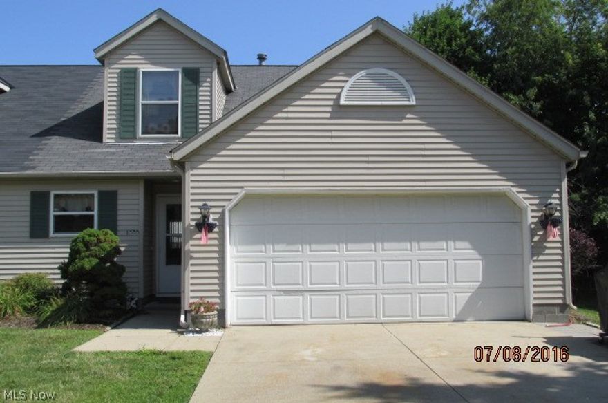 This is a 55 and over development.   This is a desirable cape cod style unit with a first floor master.  First floor full bath can be accessed from bedroom or from hallway.  There is a two car attached garage which is accessed from unit.  Sliding doors off living room lead to a private patio and lovely yard.  A $500 one time reserve fee will be charged to new buyer on behalf of the condo association.  Can be paid all at once or in 12 equal payments and collected from monthly maintaineance fee.