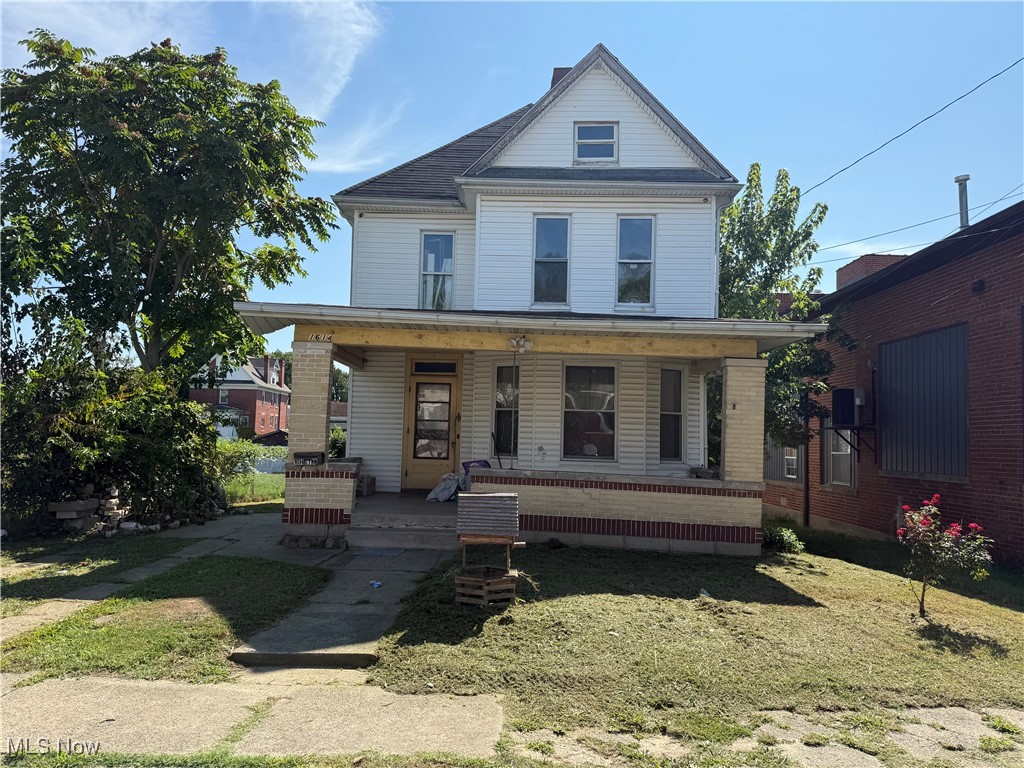 This home has a lot of space, including big rooms and lots of storage.there are newer replacement windows. The back door is closed off from the inside. There is a fenced back yard . There are wood floors and large woodwork throughout. There is a newer furnace, but no AC.