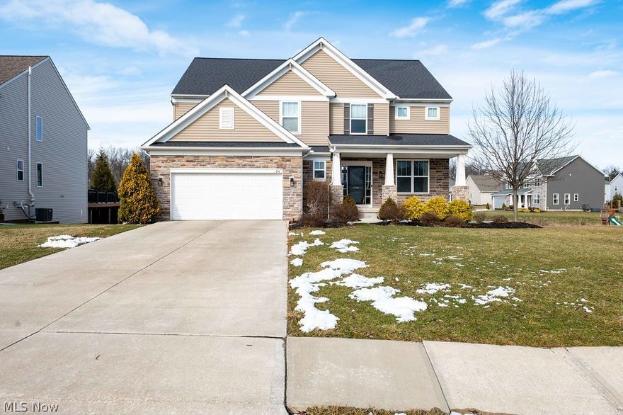 HIGHLAND HEIGHTS!! Built in 2013, 5 Bedrooms, 3.5 Bath Colonial in Aberdeen. This home has been meticulously maintained inside and out. The main level offers a large entryway, a flex room/office space, a half-bath, and a spacious open floor plan & lots of natural light. Large Great Room showcases 11' ceilings and large windows. The gourmet kitchen has a 10' center island with granite counters, stainless steel appliances, a double oven, a walk-in pantry, and a planning room/computer room. Kitchen overlooks dining area and sunroom with Sliding Door to Backyard and beautiful deck. The upper level opens to a Game room/flex room/study area. The Master Bedroom offers a private bathroom with a spacious walk-in closet. Three additional bedrooms share a bathroom with double sinks. There is a spacious bonus room perfect for a movie room & entertaining.  In the lower level, a 5th Bedroom with egress access & closet for extra quests. Entertaining area/recreation area with a beautiful full bathroom