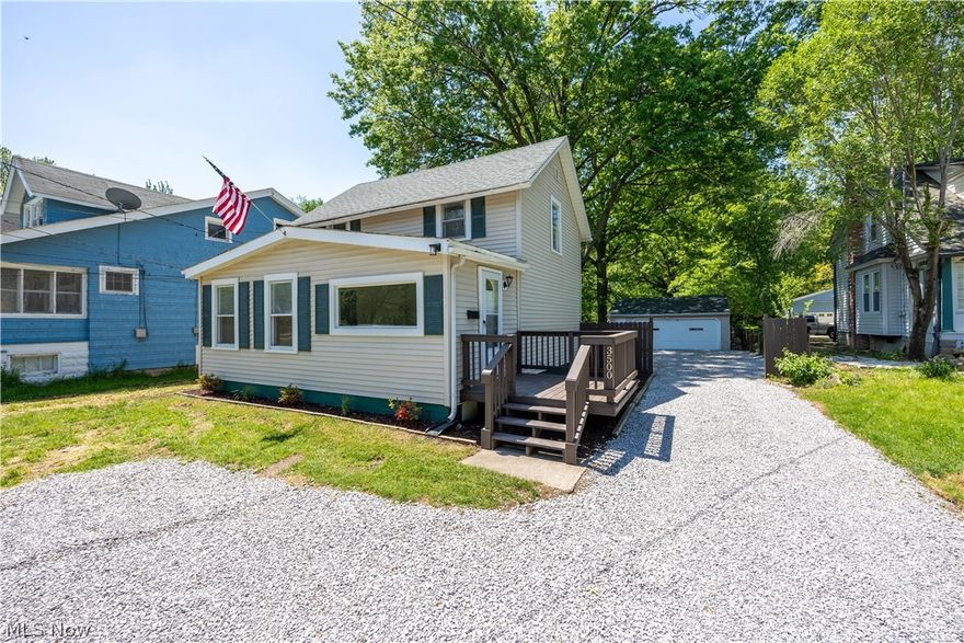 Welcome to 3500 Clague Rd! This beautifully updated colonial welcomes you to your new home! This home boasts some amazing features including brand new appliances in the fully updated kitchen, granite atop white cabinets with soft close hardware and a peak of brick work to add some character. New vinyl flooring extends the entire first floor where the updated full bath is located. Carpet leads the stairway to the second floor area where you'll find 2 bedrooms for total rejuvenation. Some new windows, all new light fixtures inside and out and fresh painted walls throughout. New plumbing, Furnace, A/C, & Hot Water tank. The yard is fenced in and the back deck has enough space for a comfy patio set. Imagine yourself sitting out there soaking up the fruits of your labor in a place to call your own. Plenty of storage available in the 2 car garage and shed. Price has recently been REDUCED! Come see this for yourself. Don't let this deal slip away!