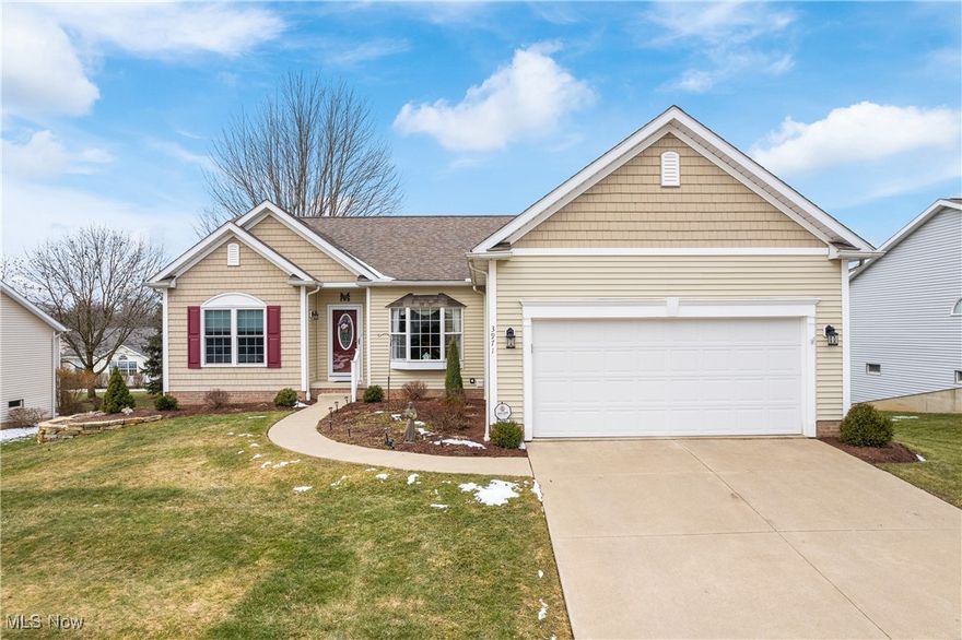 Spectacular free-standing ranch style villa located just seconds from Belden Village shopping and restaurants. Nice open floor plan from fully applianced Kitchen with quartz countertops looks into Great Room, Dinette, Sun Room and formal Dining Room. 9' ceilings and cathedral ceilings in Great Room, and Sun Room with fans. Split bedroom plan for added privacy, convenient 1st floor laundry, office and fantastic Rec. Room and 4th bedroom on lower level with egress window. New furnace and air conditioner in 2021, new windows 2023, gas hot water heater replaced in 2015, gutter guards installed in 2018. Nice view from deck off backyard.  Just sit back relax and enjoy the seasons while someone else maintains lawncare and snow removal!