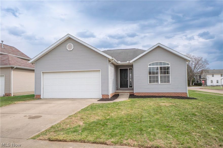 Welcome home to this fresh, clean, and beautifully updated ranch on a corner lot in Massillon! From the moment you step inside, you’ll appreciate the bright, open feel and the tasteful updates throughout the main level. The entryway offers a convenient coat closet and flows right into the spacious living room, where new flooring creates a modern, cohesive look that carries throughout the first floor.

The eat-in kitchen is both stylish and functional, featuring stainless steel appliances, abundant cabinet storage, a breakfast bar for casual dining, and a new light fixture that adds a sharp, updated touch. Sliding doors lead to the spacious porch, offering a perfect spot to enjoy morning coffee, unwind at the end of the day, or extend your living space in every season.

This home offers two comfortable bedrooms on the main floor, including a spacious primary suite with a walk-in closet and a private bath complete with a soaking tub and separate shower. A second full bath and a main-floor laundry room with closet storage add convenience and everyday practicality. Large windows throughout bring in great natural light and enhance the home’s warm, inviting feel.

The finished lower level provides a huge rec room with endless possibilities for a second living area, media room, home office, workout space, or entertaining. There is also additional unfinished storage space, giving you room for all the extras. With its modern updates, easy one-floor living, and flexible finished basement, this move-in-ready home offers comfort, style, and function in one beautiful package.