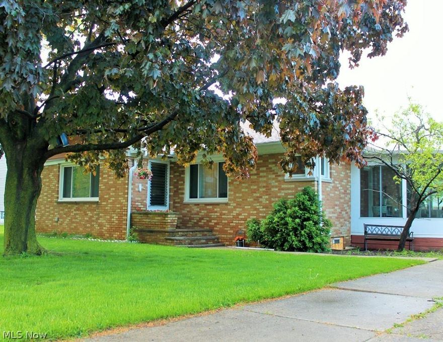 This complete brick veneer home sits on a wonderful street, offering features from a kitchen graced with ceramic floors to a nice eating area that opens up into a large living area sporting an angled full masonry wall fireplace. Off the kitchen a three season sun room opens up into a wonderful private rear yard which offers a roomy two car garage. In addition, there's tons of storage, so put this lovely home on your list of ones to see, you'll be glad you did!