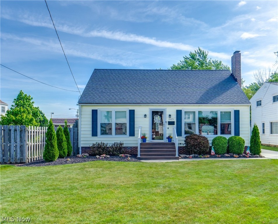Welcome to this charming 3/4-bedroom, Bungalow/Cape Cod in Wickliffe, ready for you to move in and make it your own. Lovingly maintained and tastefully updated by the same owners for over 30 years, this home radiates care and attention to detail.
Step into the spacious Living Room, bathed in natural light from beautiful windows, and cozy up by the gas fireplace. Under the carpeting are hardwood floors. The first floor offers two nice-sized bedrooms also with carpeting over hardwood floors. The bathroom is a must-see, thoughtfully updated with distinct areas for the bath/shower and toilet. Upstairs, the third bedroom awaits, illuminated by a skylight that bathes the room in natural light. Additionally, there is a versatile bonus room that can function as a fourth bedroom, office space, or any other purpose you envision.
The dining room, featuring modern lighting, is perfect for gatherings. You'll Love the remodeled kitchen, complete with stainless steel appliances, quartz countertops, generous cabinet space, and a built-in pantry. The kitchen also boasts a breakfast bar/beverage center, making it ideal for cooking and entertaining. From the kitchen, beautiful LVT floors lead you to a cozy screened sunroom, perfect for enjoying your days while overlooking the manicured backyard and garden. The tall wood-fenced backyard ensures privacy. Schedule your private showing today!