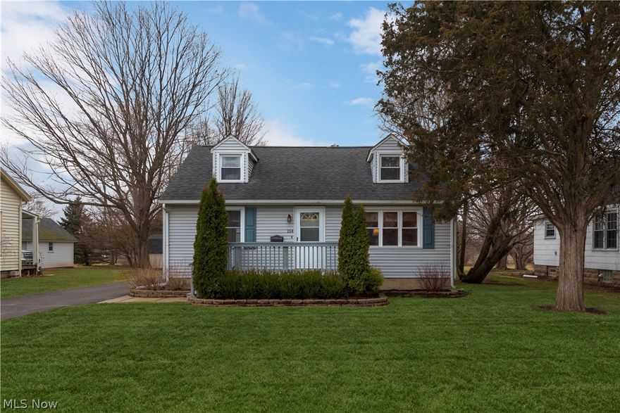 This classic Cape Cod offers the nostalgic features of the 50's with all the updates of today. 1st floor has original hardwood flooring. Living room features plaster ceiling with layered edging. Large coat closet. Remodeled eat in kitchen. You will never want for cabinet or counter space in this kitchen. Beautiful wood Shaker style soft close cabinets with pull outs. Textured laminate countertops. Stainless appliances, gas stove, stainless sink with matching goose neck faucet. Bedroom & half bath complete the 1st floor. Brand new carpet on stairway & 2nd floor. Peaked ceiling lines & dormers create cozy areas in both bedrooms. Generous master bedroom fits a king size bed. Updated full bath with ceramic tile floor. Entire house is painted in calming colors to complement any decor. Full basement with ample ceiling height offers space for future rec room. Stand alone shower stall in bsmt. Half acre lot for outdoor entertaining. Quaint picket fence encircles select portion of backyard. New