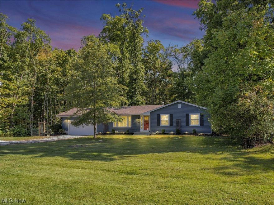 This elegant home has so much to offer! Decorating is lovely w/features such as Schrock Trademark soft-close cabinets, Cambria quartz countertops, luxury vinyl plank flooring, barn door, stainless steel appliances, & Kinetico water system. Enjoy an abundance of privacy & views of wildlife from rear deck that backs up to woods! Too many updates to list, but major are complete gut & remodel of kitchen & both baths, windows, flooring (inc subfloor), trim, ceilings, paint, indoor/outdoor lighting & doors, siding, furnace, A/C, electrical, H2o heater, plumbing, stairs, gutters & downspouts, basement waterproofing & foundation work, main sewer line, septic aerator & & MORE!! Location is sought after as it is situated at end of private road near Rte 188 & 37. Showings start 10/7 & Open House 10/8 1-3 pm.