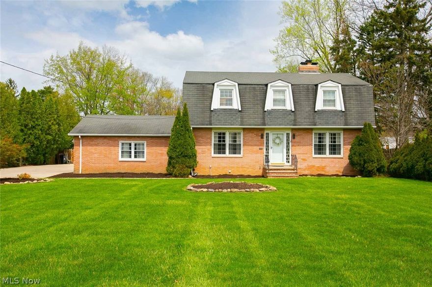 You will immediately feel at home in this charming 4 bedroom, 2.5 bath colonial is situated on over 2 spectacular acres.  This immaculate home features a large eat-in kitchen, spacious living room, a formal dining room, a family room with a  brick/wood burning fireplace, and a solarium.  The eat-in kitchen includes all appliances, pantry and abundance of cabinet space.   The upper level offers a nice-sized owners suite with a full bath and three additional spacious bedrooms and additional bathroom. Many of the rooms have been recently freshly painted with a warm and welcoming neutral palette.  Completing this offering is a 31x13 pole-barn with cement flooring, additional detached 2-car attached garage, and a deck located off the sunroom, perfect for relaxing and enjoying the panoramic views of the pond and park-like yard. Enjoy your own private retreat but still close to everything.. including the highly acclaimed N.R. schools, newer North Royalton Library & YMCA.  A one-year home warr