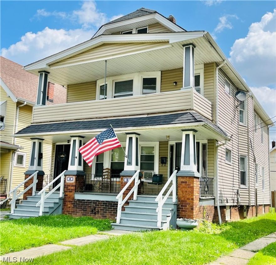 Love Life Here ! Stunning, Renovated, 2 Family Colonial in a Wonderful Location. 2 Bedrooms/Full Bath on Each Level, Front & Back Porches, Built in Linen Closet + China Cabinet, Drawers/Window Seat, 2 Car Garage. Upper Unit: Cook's Kitchen featuring: Gas Oven/Range, Gorgeous Granite Counters, Deep Stainless Steel Double Sink, White Cabinets, Cool Tile Backsplash, Built in Linen Closet, Fully Renovated Bathroom, Sleek Luxury Vinyl Plank Flooring, Interior Paint, Lighting Fixtures, Spacious Attic on Third Floor with Natural Light, Inviting Dining Room leads to Spacious Living room. Each Unit has Relaxing Front Porch. Updated: Electrical/Furnace/Hot Water Tanks/Glass Block/Plumbing/Many Replacement Windows/Roof/Siding, Storm Doors. West 95th leads into Beautiful Mercedes Cotner Park. Also, Close to RTA, Major Highways, Downtown CLE/Lakewood, Dining, Edgewater Park, Entertainment, Hospitals, Shopping . . . .
Make Your Appointment Today ~