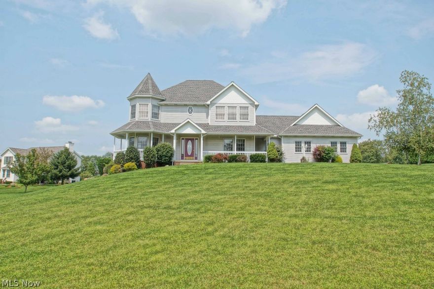 This spectacular and gracefully appointed Victorian home is located in the Chippewa school district... is an architectural gem. This stunning 4 bedroom has a master bedroom with sitting area and Jacuzzi, 4 full bathrooms is a paradise find. The finished walk out lower level adds so much glamour with this beautiful living space. The open floor plan kitchen with corian counter tops and beautiful cabinetry adds to the well designed living space. The spacious 12 foot high ceilings with crown molding opens to a warm and inviting environment. The scenic backyard with patio and deck with an additional out building for storage along with its 3 car attached garage will satisfy the most discriminating person. A grand foyer entrance will welcome you and your guests to this elegant residence. New roof in 2012, equipped with central vacuum and a security system. Free 1 year warranty included with purchase...