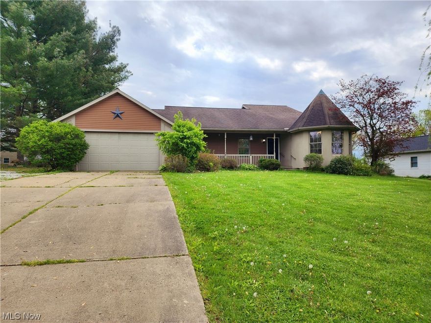 Check out this adorable ranch home located in East Muskingum School District offering 3 bedrooms, 2 full baths, dining room, large great room with fireplace, additional living room and fenced in backyard. There are 2 patio areas for entertaining or relaxing in the backyard as well as beautiful landscaping and trees in the front yard. The kitchen has tons of cabinet space with a bay window view of the front yard. Call today for a private tour of this home.