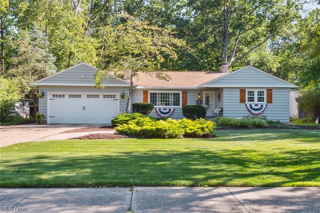 FABULOUS RANCH ON A FABULOUS LOT IN THE HEART OF WESTLAKE! Pride of Ownership shines throughout this tastefully remodeled gem! Meticulously maintained & loads of major improvements inside & out! As you enter the through the front door you are drawn to a full wall fireplace with a wood burning insert, perfect for those Ohio winter nights. Plenty of natural lights throughout the home with all newer windows. Large eat-in kitchen has breakfast bar and room for a table and leads to the wonderful deck and back yard through sliding glass doors. Two bedrooms share an updated bath. As you enter the master suite you are drawn to the sitting area and vaulted ceilings with a view of the deck and back yard through your own sliding glass door. Relax in the master bath that has a sunken tub, shower, and two sinks. Walk in closet has built in shelving. The lower level has plenty of room including an "old school" rec room with a wood burning fireplace and a full wall bookshelf. An office / spare bedroom has been added off the exercise room. The rear of the basement has plenty of room for storage and a work bench. Outside is were this house really shines! Enjoy evenings on your back deck as you overlook the wonderful, private, well manicured yard. There is a storage unit off the rear of the house along with a newer 10X12 shed at the back of the property. It's a park like setting you get to enjoy everyday!