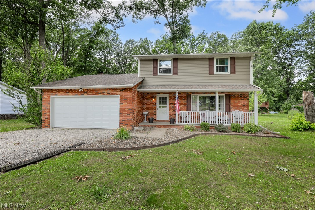Great 2 story in Jackson with an open floor plan and tons of potential. The kitchen along with a large dinette is open to the living room. There is a first floor family room with a fireplace. Both the main bath and half baths have been updated. The lower level is finished and perfect for extra entertaining space. The lot is wooded and private. A new furnace was put in back in 2021.