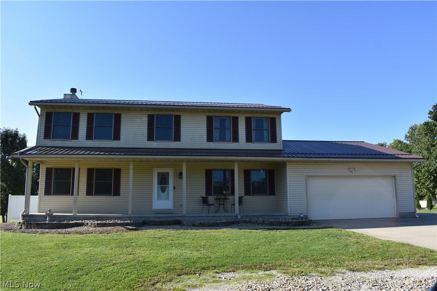 This 3 bedroom 3 bath home offers a peaceful country setting that is situated on 4.5 acres. With plenty of features to love, including:
1st floor spare room that could be used as an office or can be made into a 4th bedroom
Brick fireplace in the family room, perfect for those cold winter nights
Spacious kitchen with an island and French Doors that lead out to a multi level deck
The lower deck has a covered canopy area that leads to a poured concrete pad for a possible hot tub
Large backyard that is partially wooded is perfect for entertaining family and friends 
Spacious 2x6 framed 4 bay detached garage with 10 foot ceilings with
Large 15x32 office with electric and cable  
Current office space can be easily configured to fit your needs – man cave, she shed, woodshop, or whatever your hobby is!
Lots of updates including:
2020 - 2nd floor bathroom redone / 2nd floor bedroom carpet replaced      
2019 - Metal roof / New Well Pump / 200 amp electric service upgraded / New Press