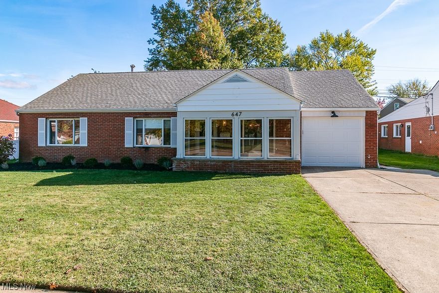 Welcome to this beautiful, remodeled 3-bedroom, 2-full bath ranch in a quiet neighborhood of Euclid. Renovations have made this house brand new and move-in ready. This home boasts a spacious living and dining room complete with new luxury vinyl flooring, large open kitchen featuring new soft-close cabinets, large pantry, quartz countertops, and new stainless-steel appliances. Fully remodeled guest bath. Spacious master with fireplace and on suite bath, and walk-in closet. Luxurious finishes.
