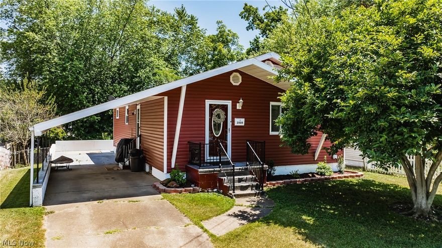 Charming ranch that is nestled in a prime location is more than meets the eye.  Move right in with all appliances, including a washer and dryer, already in place.   First floor has 3 bedrooms.  Current owner is using one of the bedrooms for first floor laundry and master closet.  No worries!  The basement already has a kitchen in place and there is room for a fourth bedroom.  Plenty of room for growth and to make this home truly yours.  Court house records indicate 2040 sq ft of living space to include the partially finished, walk out basement.  Windows and siding were replaced in the past nine years. Three-dimensional roof.  Level lot with a chain link fence.  Attached carport you can pull through for extra parking.