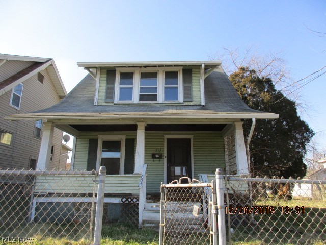 Attention investors! Great investment opportunity. 2 story home with 2 bedroom, living room, dining room plus front & rear porches. Fenced yard & 2 car detached garage.