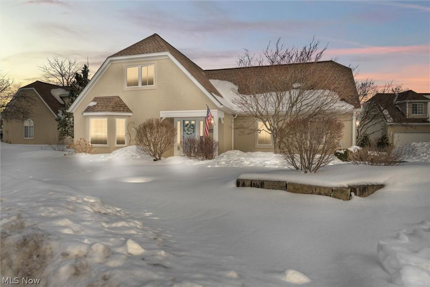 Nestled on a quaint cul-de-sac in the highly desirable Ethan's Green community is this one of a kind free standing condo with an exterior that offers a Tuscan flair & the best views in the area. As you make your way inside you will notice the freshly painted interior. The foyer greets & welcomes you home with a newly renovated 1/2 bath & large coat closet to the right & to the left a room w/multiple potential uses. Forward we go to find a spacious kitchen w/ wonderful functionality w/its wrap around countertop space & peninsula. Looking outward from the kitchen you notice a wide open view to the living room w/ fireplace & a true gem: the amazing 4 season room! This room offers 180 degree views of the home’s elegant backyard, fresh landscape, patio & the peaceful pond off in the distance. Also on the 1st floor is the laundry room that transitions into the spacious 2 car garage highlighted by the professionally finished floor. Water & electricity are also available here! Upstairs we go t