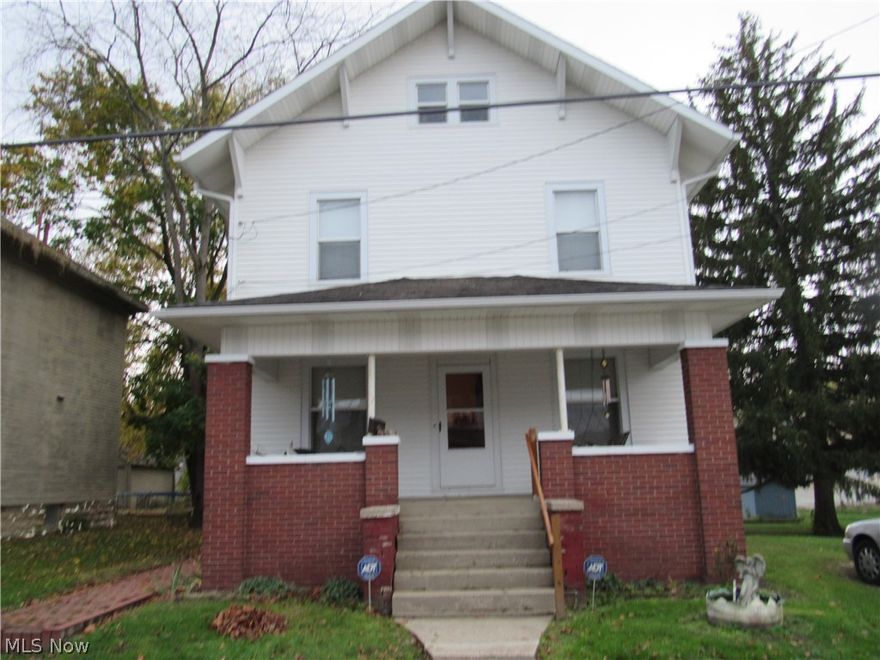 Come take a look at this large 3 story home, 3rd story could easily be converted to extra living space. Beautiful woodwork thru out. Large living room, french doors to formal dining room. updated kitchen. 1st floor laundry. Main stairway and maids stairway going to 3 bedrooms upstairs. newer windows and siding.