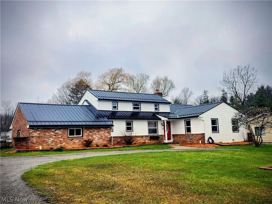 Beautiful 4 bedroom Cape Cod home. Immaculate and freshly painted. This charming 4 bedroom brick and vinyl colonial in the West Geauga School District features an open floor plan for family and friends to gather, as well as lots of windows for great a country view.  With updated kitchen and baths this home is move in ready.  A large and bright eat in kitchen. The open living / dining area with a  gas burning fireplace. There are 3 bedrooms with a full bath on first floor. On the second level are a full bath and 2 rooms suitable as bedrooms or create a master suite. The unfinished basement is ready for your personal touch. It has a wood burning brick fireplace and multiple rooms with ample space for living and storage. More updates include... Range / oven 2024, dishwasher, Refrigerator 2021, 2026 a new metal Roof 2023, Windows 2023, Sump pump 2024, Water softener 2022. Please note 1 of the second floor bedrooms needs to be heated and cooled with a separate source. Ohio State waterproofing 2024 Lifetime​​‌​​​​‌​‌​​​‌‌​​​‌‌‌​​‌​​‌‌​​​​ warranty.