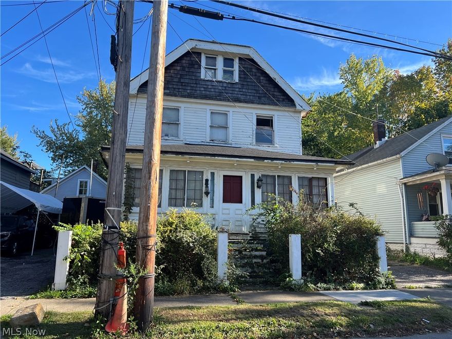 Great opportunity in historic Slavic Village.  2 houses on 1 lot.  Front house is up and down double.  Rear house is single in poor shape.  Property may be condemned which means buyer might have to submit drawings and pull permits to rehab.  Please conduct your own due diligence.  Total of 3 units.  Seller will not clean out and will not do any work.  As is purchase.