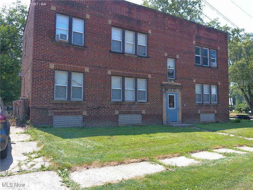 Don't miss this well-maintained brick quad in Nottingham Village section of Collinwood, a couple blocks from a public park area and very quick access to freeway!  Each updated unit contains 2 beds/1 bath - separate gas and electric meters-tenants pay own gas/electric.  Abundant opportunity to boost rent for each unit- CMHA rent determination for 2 bed unit in 44110 zip is $1,142.00/month!  At full potential with CMHA rates, building can generate a total of $4,568 per month!!  AND . . . as a value add to this already amazing building, there is a vacant land parcel adjacent (116-03-029) currently owned by Cuyahoga Land Bank and can be purchased from the land bank for just pennies on the dollar - potential buyer to validate land bank adjacent lot purchase program!  This value-add option can be used for additional parking, grill/patio/picnic/recreation, or possibly even an additional structure to compliment this already amazing cash flowing opportunity!  This building has been lead certified by licensed lead inspector and HVAC certified by city per updated requirements for rental properties!  Updated all vinyl thermal pane windows throughout!  This building will definitely not last long!   NO ASSIGNMENTS OR OWNER FINANCING ON THIS BUILDING OR PORTFOLIO PACKAGE!

Seller would prefer to sell as part of portfolio package with the below properties, but will consider individual sales of properties in the portfolio – contact list agent for further details! 

4091 Valley Rd, Cleveland MLS# 5141990;
3517 W. 127th St, Cleveland MLS# 5149967;
2621 E. 121st St, Cleveland MLS# 5149989;
16001 Arcade Ave, Cleveland MLS# 5144998; 

These additional properties provide additional rental income of $5000.00/month at present - all buildings are well stabilized, are 100% occupied, and are ready for new owner to realize amazing cash flow!