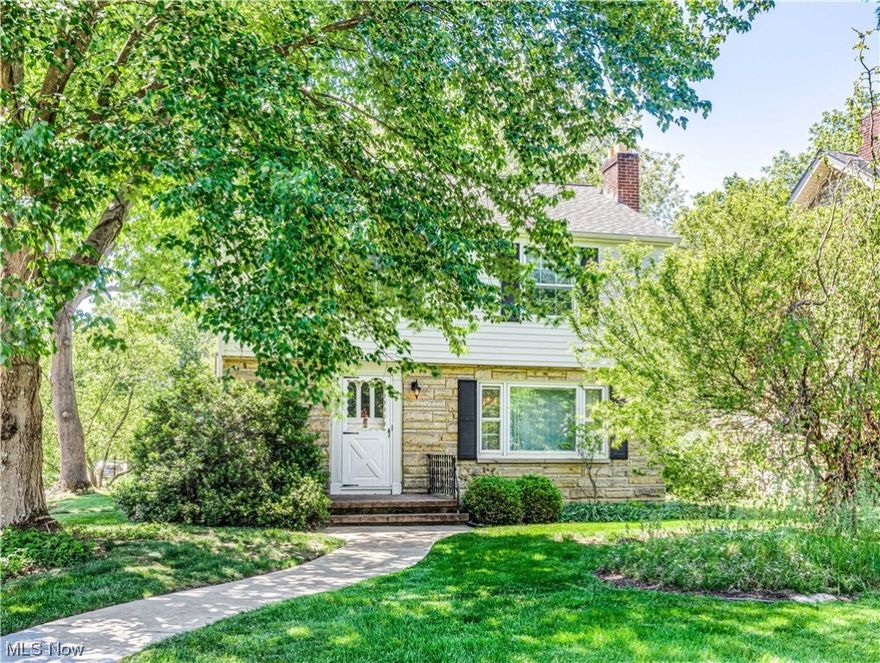 Welcome home to 124 Kenilworth Drive, a charming colonial conveniently situated between Highland Square and Walhaven within close proximity to public and private schools. The formal living room has a fireplace and a large picture window flooding the room with natural light. The spacious formal dining room has a door leading to the beautiful custom built, post and beam cedar enclosed back porch. There appears to be hardwood floors under the carpets throughout. The eat in kitchen is bright and cheerful and nicely appointed with oak cabinets and stainless appliances. The first floor also has a 1/2 bathroom.  Upstairs you'll find three spacious bedrooms and an updated full bathroom. The full basement is divided into two rooms which could be a rec room on one side and storage / mechanicals on the other. This home has been well loved and maintained with care for many years. There is a detached two car garage.