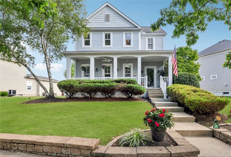 Welcome to 5251 Frederick St, Barberton, OH. This stunning property offers 3 to 4 bedrooms and 1,680 square feet of above-ground living space. Additionally, it features 840 square feet in the finished basement, providing a total of 2,520 square feet for you and your family to enjoy. Built in 2002, the home features a classic charm with its spacious front porch, contributing to its beautiful curb appeal. As you enter, you'll be greeted by an abundance of natural light through the numerous windows, which highlights the beautiful hardwood floors found throughout the home. The dining room and kitchen area create a warm and inviting atmosphere. On the first floor, you'll find a convenient laundry room and a half bathroom. Sliding doors lead to a covered patio, which serves as a perfect spot for enjoying your morning coffee or evening relaxation when you're not on the large front porch. The upper level boasts three generous bedrooms, including the primary suite with an attached full bathroom. An additional full bathroom is also available on this level for added convenience. The nearly fully finished basement offers an ideal space for recreation or an extra living area—it can be transformed into a sports room, game room, or a large play area for children. A bonus room is also available, ready to be tailored to your specific needs. If you’re searching for the perfect home, look no further! Contact our office today to schedule a showing or submit your offer. We are excited to assist you with all your real estate needs!