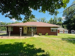 Take a look at this all brick, 1953 classic ranch that is ready for your personal touch. Close to Schools and University. Many original features, with some recent modifications.
East Muskingum Local Sch District. 2 bedrooms on main level, 1 full bath, Living Room, with wood burning fireplace, Dining Room and Kitchen with small corner nook for that morning coffee.
A full basement with walkup, laundry area, additional living area as well as utilities. Note: partt of basement has been converted to accomodate 2 more bedrooms.
Completing the property is 2 car detached garage, utility shed and large yard.
Home being SOLD "AS IS"