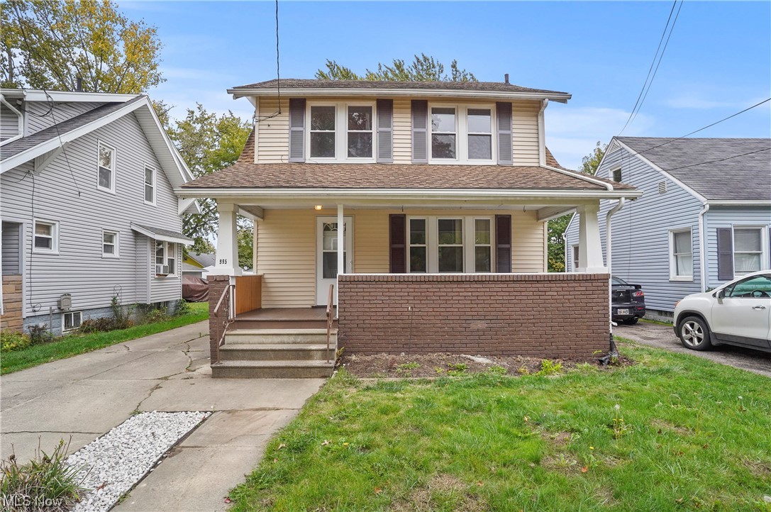 995 Inman St, Akron, Ohio 44306 is a Beautiful newly remodeled 2-story home with oversized 2 car garage includes a fully fenced private backyard! Inviting front porch, plenty of room to sit & read as the entry into the Living Room spanning the front of the home is accented by the wall of built in cabinetry, fireplace, mantle & flanking windows, opens to the gorgeous Dining Room also with built in cabinets, sitting bench & fits a full dining room suit. Kitchen remodeled with all the new design selections w/ a gorgeous morning room, lots of counter space for the baker & chef in you! The 3 bedrooms & wonderful bathroom are all on the 2nd floor, new flooring here as well & newly repainted, ready for your family. Laundry is located in the basement w/ plenty of storage & windows for natural light. Driveway side entry for easy access w/ gated driveway at the back of the home for plenty of parking on the concrete driveway yet fully enclosed back yard! Oversized garage has plenty of electric & a workshop. There is gravel base extra parking or entertaining area in the back yard. Pets at owners discretion and with a non refundable pet deposit and No smoking.