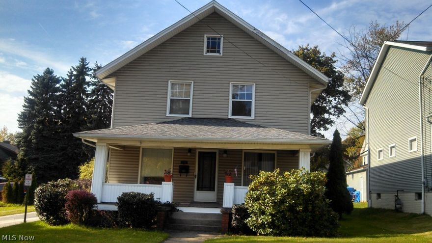 Charm and character have an address in Barberton! This 2 1/2 story home features original crown molding beautiful wood floors, a library, formal dining room and 4 generous size bedrooms. Yard is fenced. 2 car garage features new roof, new trusses and an electric opener.