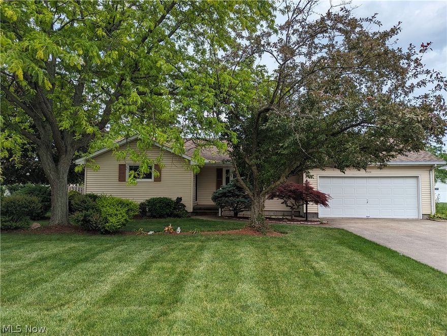 Welcome Home. Come see this 2/3 bd. ranch style home with a beautiful, landscaped yard. Inside there are many updates.
The main bath remodeled, the rec room downstairs was finished off & a full bath and multi- purpose room added. Front door, & garage door replaced. Living room and bedroom floors replaced , Both the refrigerator and dishwasher have also been replaced. Just recently painted was the bonus room, kitchen, living room, hallway & 2 bedrooms. All the appliances stay including gas stove in the basement. Lots of finished area in the basement. There is a full bath, rec. room, muti-purpose room for work out area, play room , game room or whatever you want it for. There is also a full kitchen which makes it great for entertaining. No more running back & forth up the stairs. The bonus room off the kitchen upstairs could be an office or a bedroom. In the bonus room, there is a door to the half bath & laundry room plus it has a storage area with shelves & cabinet which could use as a closet.
White vinyl fenced yard for privacy. Has a gate in the front. The one side with the wood fence is the neighbors. Enjoy the beautiful
landscaped back yard with many trees and flowers. Lot size is approx. 130x140x151.46x59.94. There is a 10x12 Shed for extra storage. Enjoy entertaining on the14x24 covered wood deck. Great for relaxing on, parties or barbecues. There is a covered pergola with Hot tub to relax and enjoy. Soothe your troubles away. Peace & tranquility. Come see for yourself. It is a great place to call home.