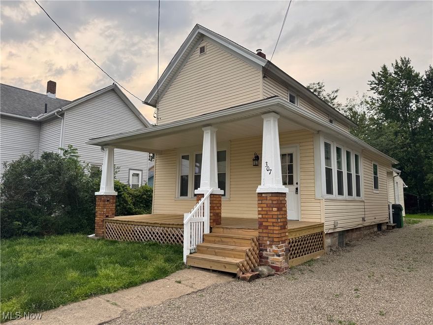 Welcome to this beautifully renovated 3-bedroom home, just a short walk from downtown!

As you enter through the front door, you're greeted with the choice to head left into the spacious living room or continue straight into the fully updated kitchen. The dining room connects seamlessly to both spaces, making entertaining and everyday living easy and comfortable.
The main level features a convenient first-floor primary bedroom, complete with an adjoining bonus room—perfect for a home office, fitness space, gaming room, or anything you can imagine. Upstairs, you'll find two additional bedrooms offering cozy retreats for family or guests.
The updated bathroom is conveniently located on the main floor.
This home is packed with updates completed in 2025, including:
Brand new LVT flooring throughout, New wood kitchen cabinets, countertops, and all new appliances, Modern light fixtures throughout, Fresh interior paint,  All new vinyl double-pane windows, Glass block windows added in the basement, New interior and exterior doors, All new gutters,  Brand new furnace
Don’t miss your chance to own this move-in ready home that combines modern updates with classic charm