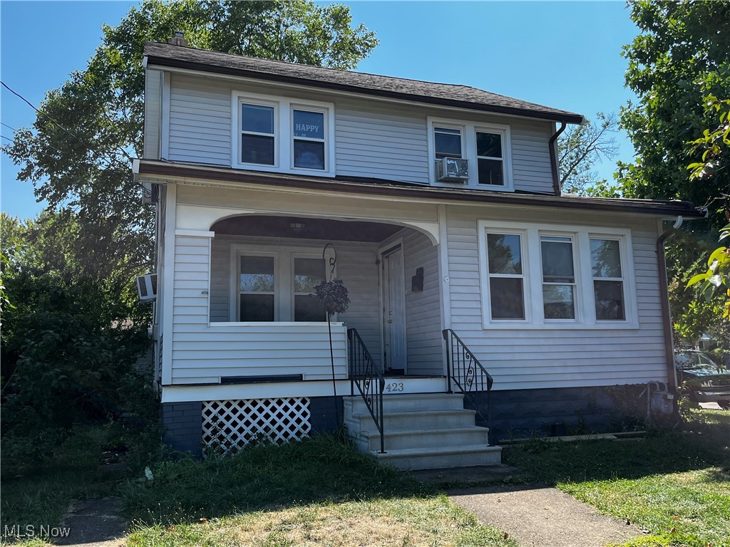 This is a charming two story home in a quiet and well maintained neighborhood. The furnance has been recently
replaced (less than 1 ago). There is a large basement and a detached garage with off street parking. The house sits on a
nice corner lot. This is a perfect home for a first time home buyer or a young and/or growing family. Tenant currently
pays $1150 a month and is on a month to month lease.