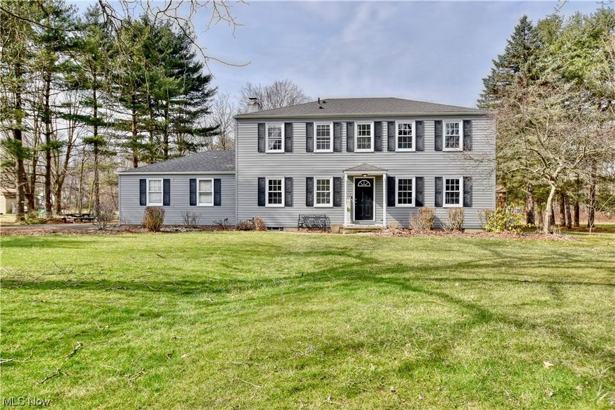 Don’t miss this 4-bed, 2.5-bath colonial with a 2-car attached garage on a beautiful 1-acre lot in the sought-after Pilgrim Village. You’ll love the semi-open floor plan that’s great for entertaining guests. Friends and family can cozy up around the family room fireplace or hang out in the kitchen with a large island and attached end-seating that’s perfect for food prep and serving. Enjoy granite countertops, stainless steel appliances, and loads of cabinet space. A formal dining room, living room, half bath, and mudroom with laundry complete the main floor. Upstairs the large master with en suite including a jetted tub will become your private hideaway. Along with an oversized guest room with vanity, an additional 2 bedrooms and a full bath complete the upstairs. The home’s  basement has excellent storage and additional rec space. The backyard features beautiful Trex decking, an expansive brick patio, and a utility shed for all your lawn equipment. Some recent updates include paint th