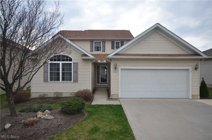 1st floor living! Custom built & upgraded Cluster home w yard care (mowing, edging, mulching, weeding) snow removal & trash pick up - but privacy & freedom of a detached home! 1st Floor master suite w cathedral ceiling, 2 closets (1 walk in w laundry connection) & master bath. Cathedral great rm w open layout to dining & kitchen w lg breakfast bar, tons of storage (pot/pan roll out, lazy susan, walk in closet) & Upgraded light fixtures. 1st floor ½ bath & beautiful vinyl maintenance free deck w privacy fencing plus a stamped concrete patio & koi pond w flagstone walkway. Upstairs w loft (easily converted to bd#3), full bath w shower/tub & bdrm w 2 closets. Must see newly finished basement w extra tall ceilings, wired for surround sound, bar seating w pendant lighting & wet bar w wine rack. Office tucked out of the way w ceiling fan plus a 2nd laundry / craft rm w laminate flooring & vanity hidden around the corner. Additional full bath w shower & still good storage hidden throughout. E