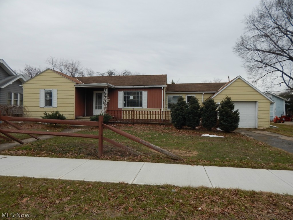 Come take a look inside this 2 bedroom ranch style home! Much bigger on the interior than it appears from the street! Experience all the convenience of one floor living at it's finest! Kitchen with ample cabinet and counter space. Nice sized living and family room areas. Two bedrooms. Hardwood floors too! Full basement is partially finished and with a little effort complete the finishing touches and enjoy a wonderful rec room and playroom spaces. Don't miss the one car attached garage,large mudroom area and great backyard! Call today to arrange for a private tour!