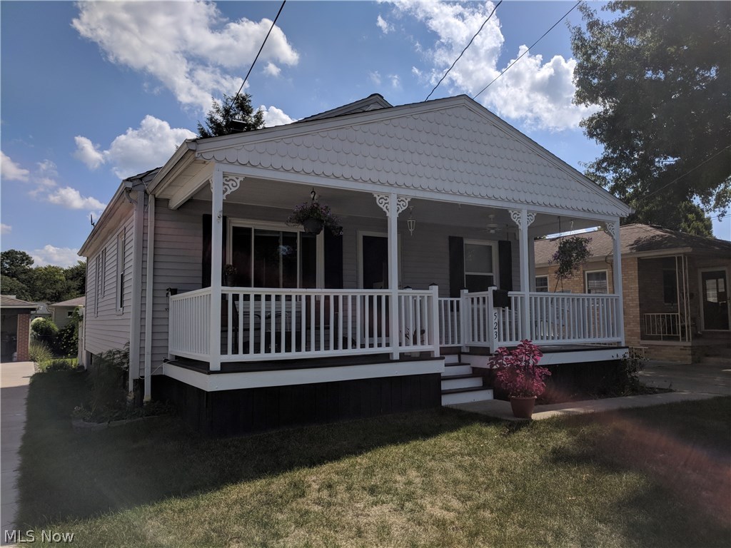 Short Sale ready. Move in condition and completely updated. Put the key in the door and simply move on in. Mr. & Mrs. clean has lived in this desirable neighborhood of Ellet for 20 years and now relocating. Owners have always taken great care of this gorgeous little home. The living room has a vaulted ceiling with decorative built in shelving and lighting. Beautiful hardwood floors, painted and trimmed in all of the latest colors. The larger bedroom has a sliding glass door that leads out to a concrete patio with extended privacy fencing. The eat in Kitchen bright and cherry with plenty of cabinets and counter space. The basement has a finished room that could be used as a 3rd bedroom or a play room. Scalloped covered porch, siding, windows, roof, electrical approximately 10 years old. If you have been looking for a pristine condition home stop by and buy this one.Minimum contract price 87011.00 no concessions.