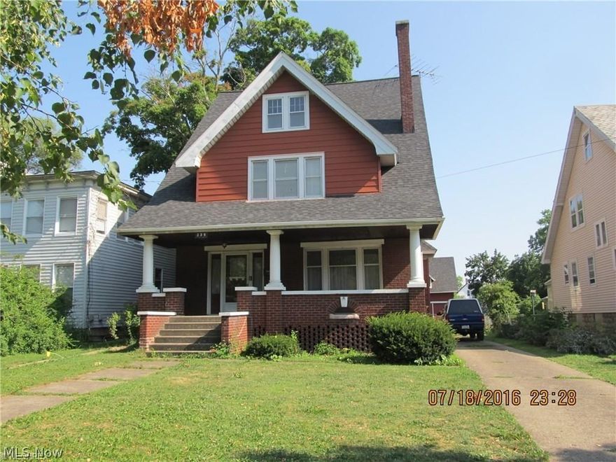 Historical home in heart of Medina. The “Charles Frank House”, successful merchant in Liverpool Twp, elected county treasurer in 1915, and was head of the Medina National Bank. Prestigious home when, could be brought back to its original glory with restoration. Still a very solid home. Beautiful woodwork, full oak wall built-ins in dining room, oak flooring. New carpeting 1st and 2nd floors.  Very large bedrooms with huge closets. Home has dumb waiter that goes from first level to large attic which could be finished for additional living space or office space. Access doors still in place for dumb waiter on 1st and 2nd level. 2nd flr enclosed porch off MBR. MBR has large cedar closet. Double staircase leading to 2nd floor. Fenced back yard. Carriage house with 2nd floor. Shingles with tear off on house and carriage house approx. 5 years ago. First floor has enclosed back porch with enclosed room for storage. Large front porch. Great location 2 blocks west of historical Medina Square. So
